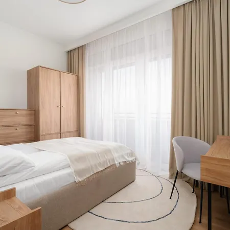 Stylish Beige With One Bedroom And Parking In By Renters Poznań